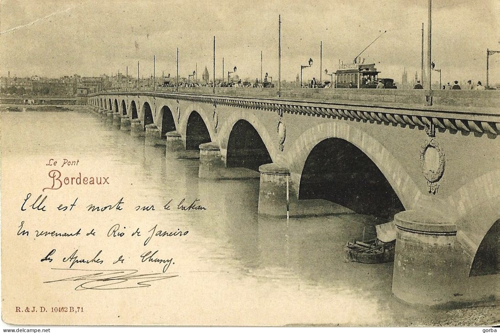 *CPA Précurseur - 33 - BORDEAUX - Le Pont - Bordeaux