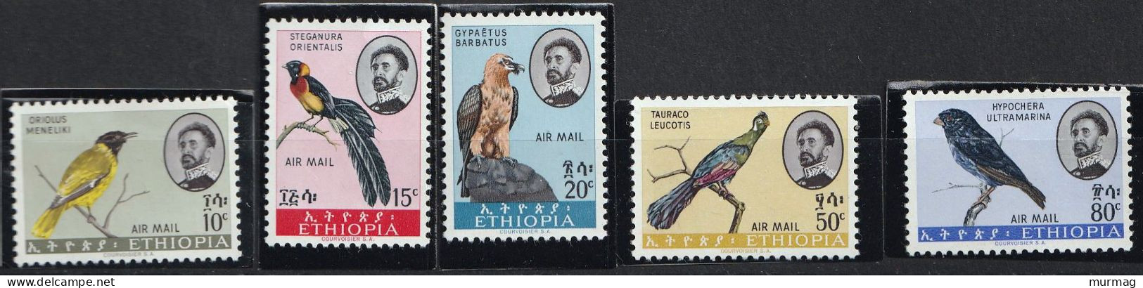 ETHIOPIE - Faune, Oiseaux - Y&T PA 74-78 - 1963 - MNH - Ethiopië