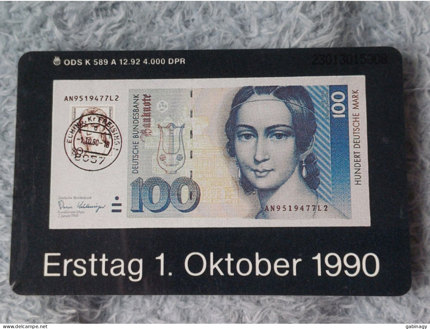 GERMANY-1209 - K 0589A - Die Besondere Note 4 – Neuer 100-DM-Schein - BANKNOTE - 4.000ex. - K-Serie : Serie Clienti