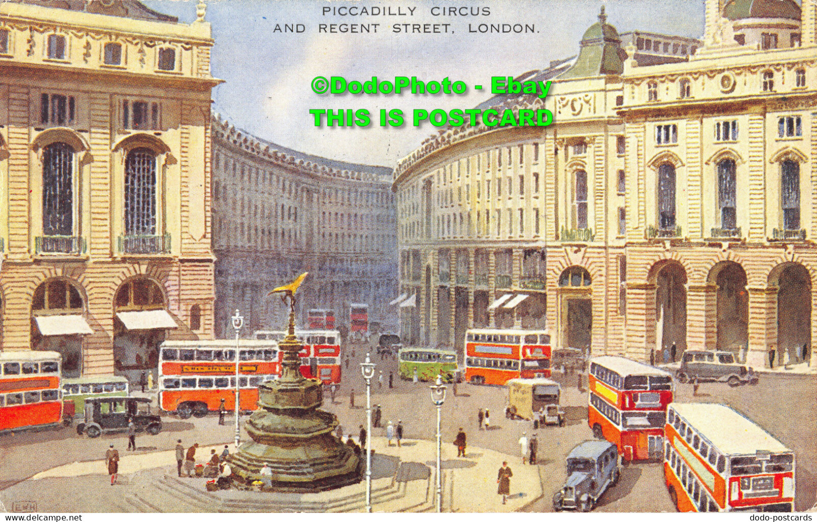 R359693 London. Piccadilly Circus And Regent Street. Valentine. Art Colour. E. W - Autres & Non Classés