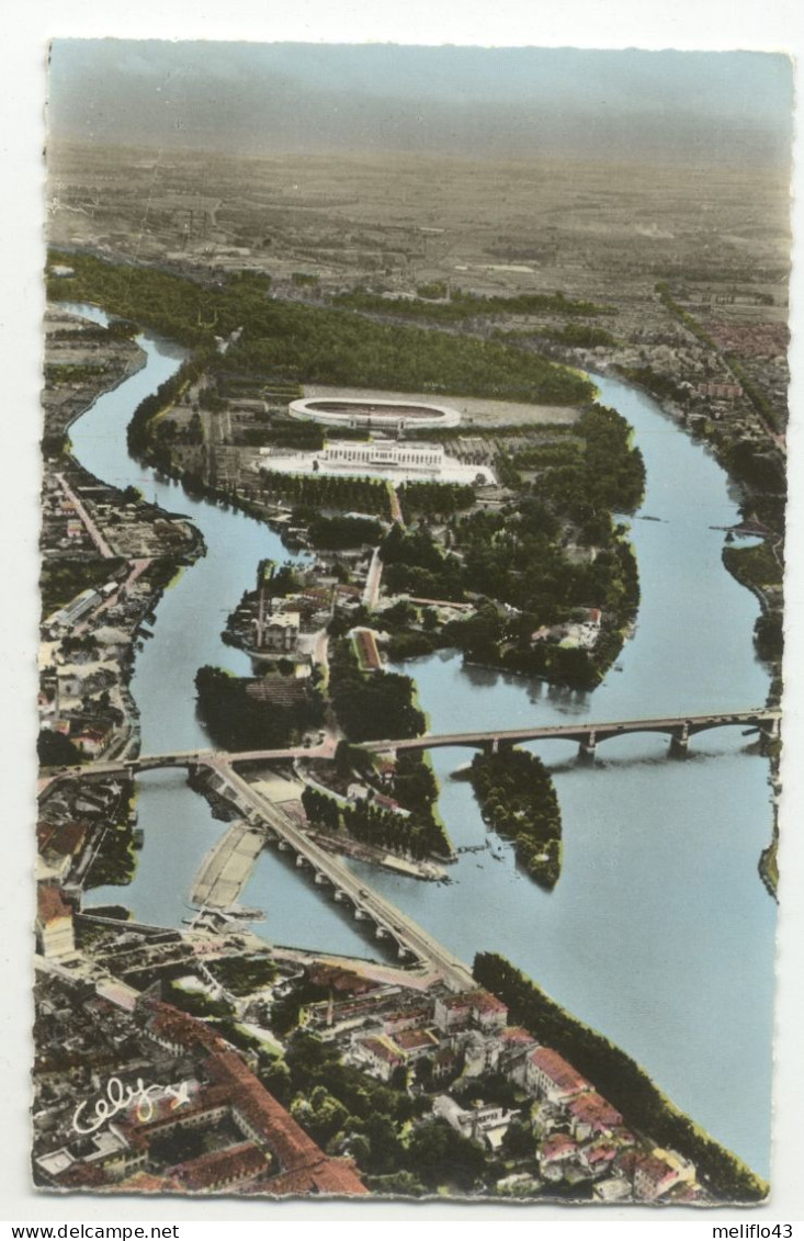 31/ CPSM - Toulouse - Quai Et Pont De Tounis. Piscine, Stadium - Toulouse