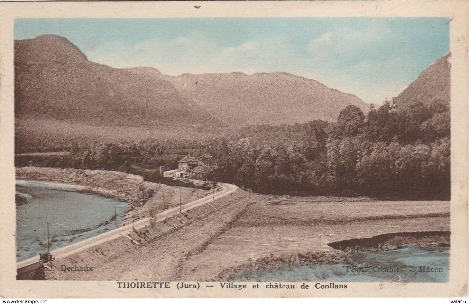 THOIRETTE   39  JURA  BELLE CPA LE VILLAGE ET LE CHATEAU DE CONFLANS - Other & Unclassified