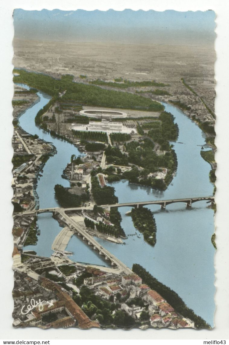 31/ CPSM - Toulouse - Quai Et Pont De Tounis. Piscine, Stadium - Toulouse