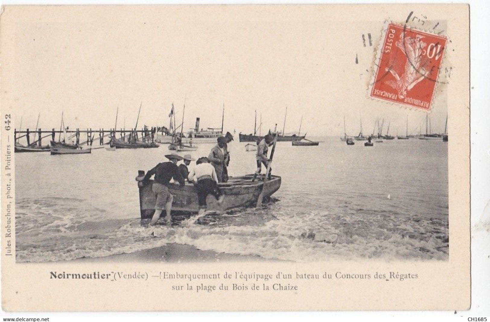 NOIRMOUTIER (85) Bois De La Chaize Concours Des Régates Embarquement Des Marins - Ile De Noirmoutier