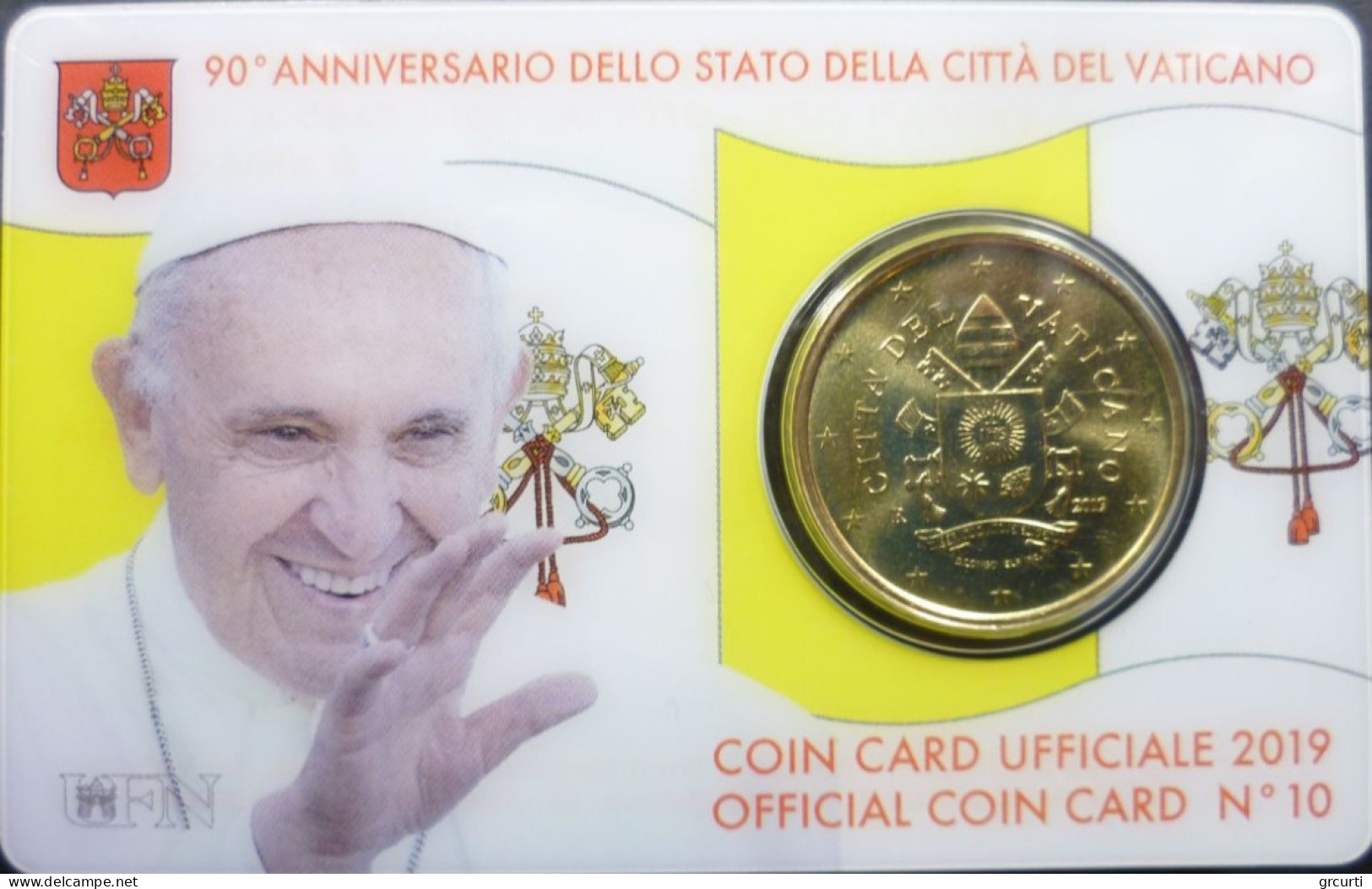 Vaticano - 50 Centesimi 2019 - Coincard N. 10 - UC# 6 - Vatican