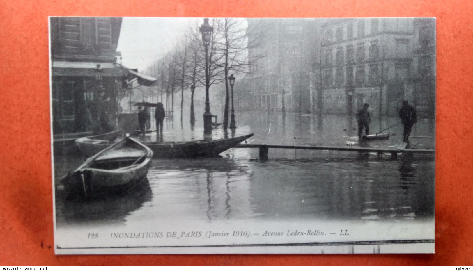CPA (75) Inondations De Paris.1910. Avenue Ledru Rollin. (7A.814) - Überschwemmung 1910