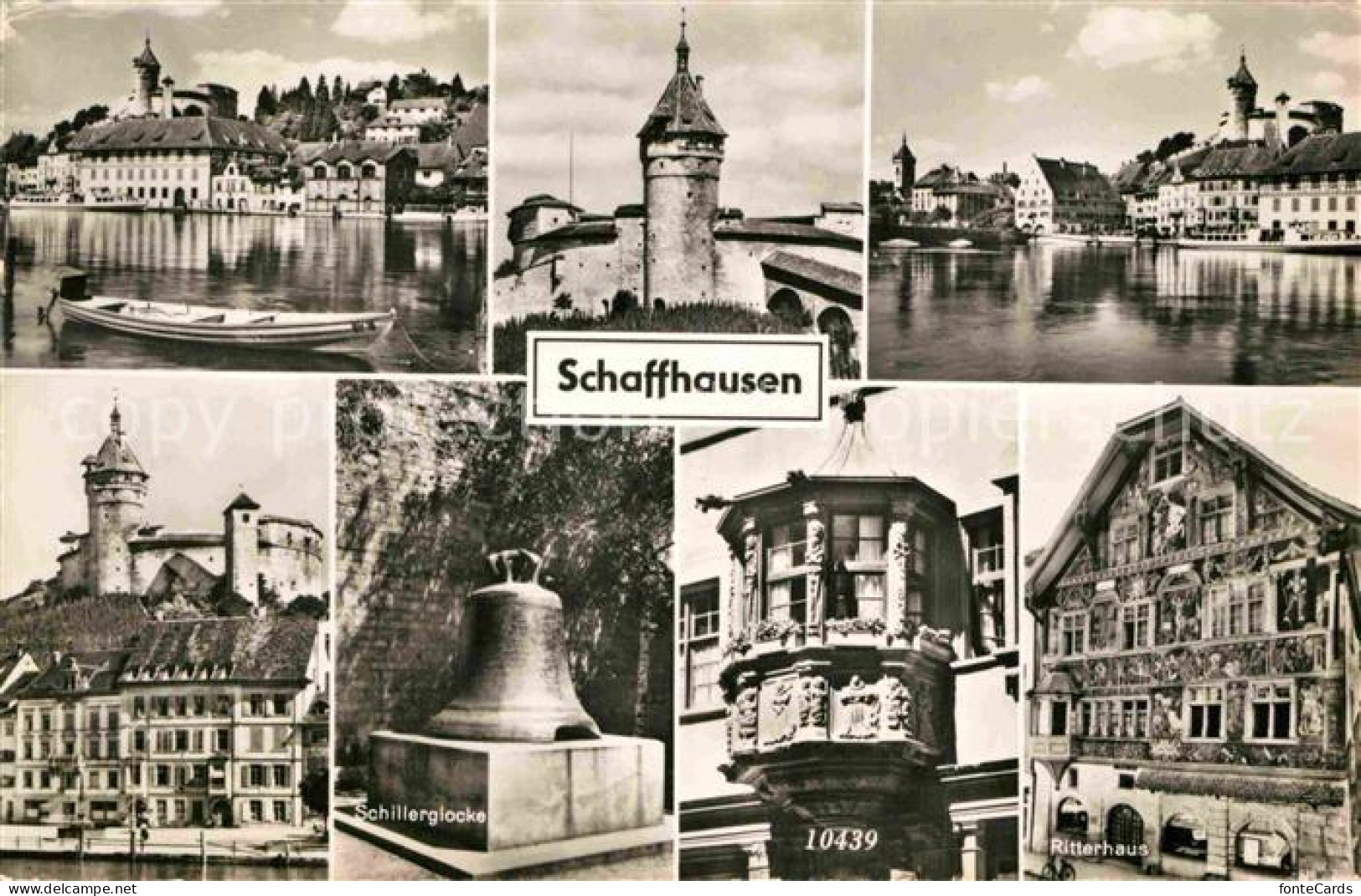 12823159 Schaffhausen SH Partie Am Rhein Festung Munot Schillerglocke Erker Ritt - Altri & Non Classificati