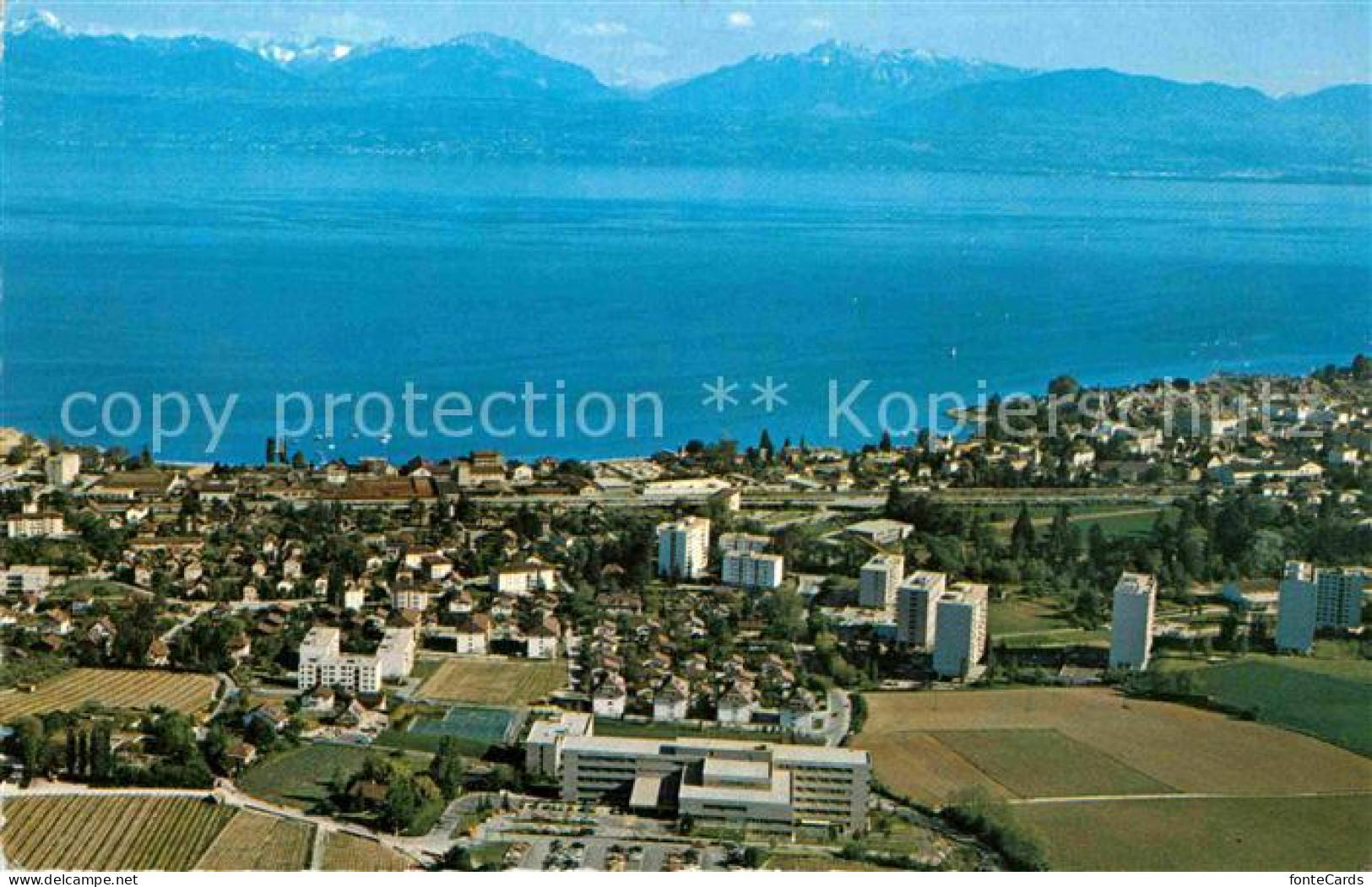 12823117 Morges Genfersee Alpenpanorama Fliegeraufnahme Morges - Altri & Non Classificati