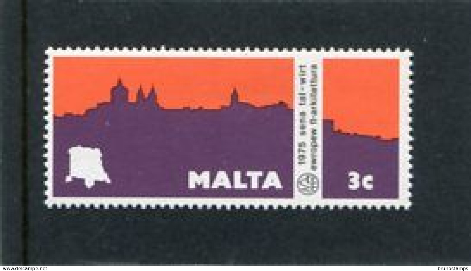 MALTA - 1975  3c  ARCHITECTURAL HERITAGE  MINT NH - Malta