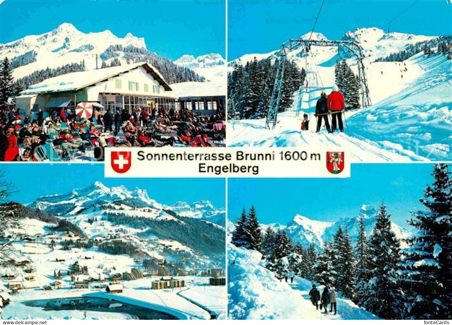 12815319 Engelberg OW Sonnenterrasse Brunni Sesselbahn Brunnistock Engelberg - Altri & Non Classificati