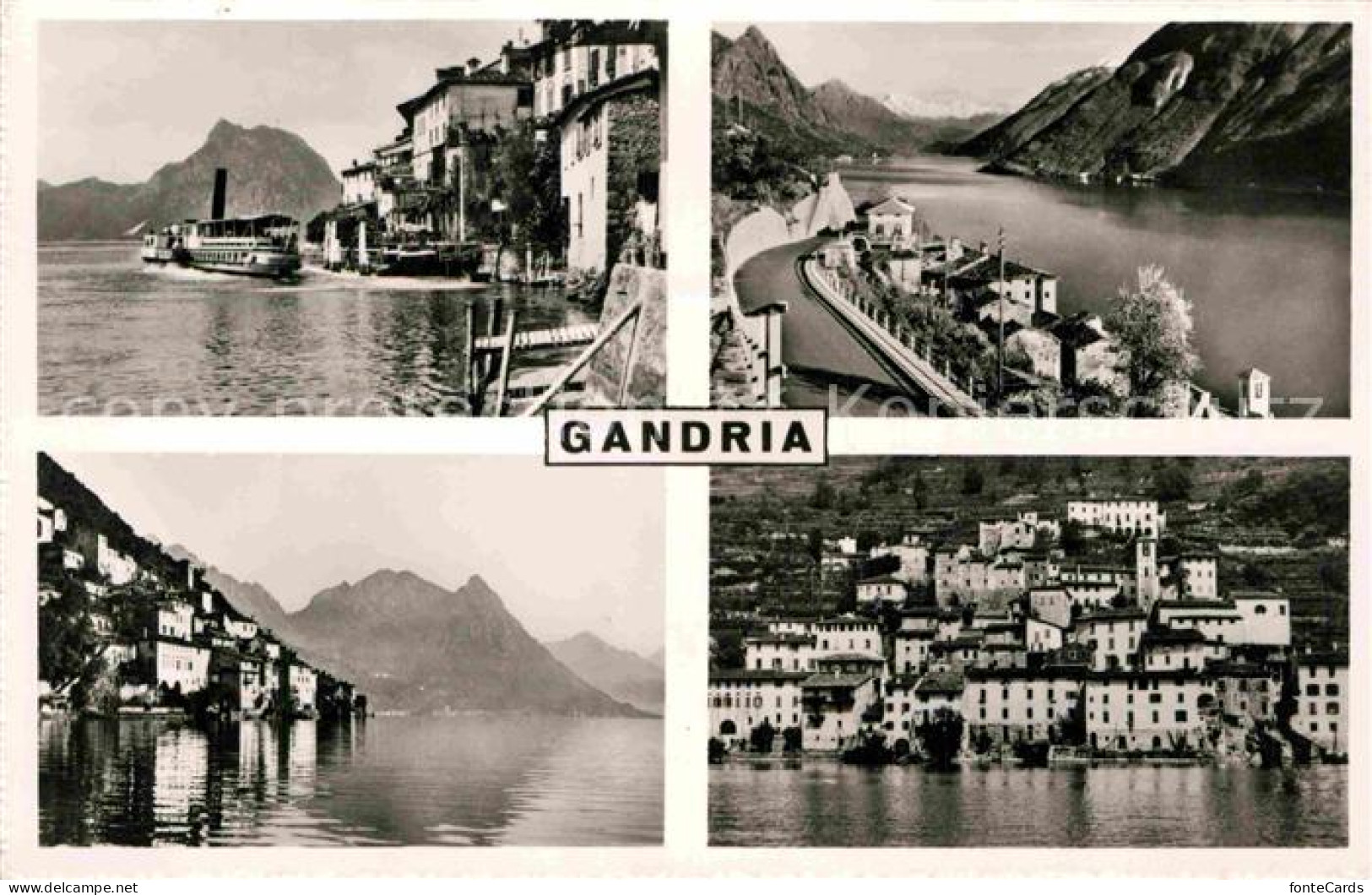 12813739 Gandria Lago Di Lugano Anlegestelle Panorama Teilansicht  Gandria - Andere & Zonder Classificatie