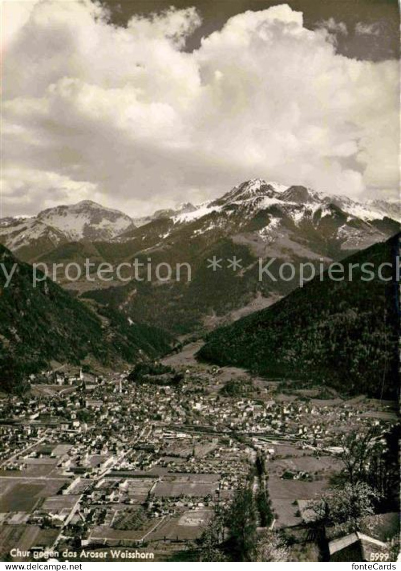 12813009 Chur GR Panorama Mit Aroser Weisshorn Chur - Autres & Non Classés