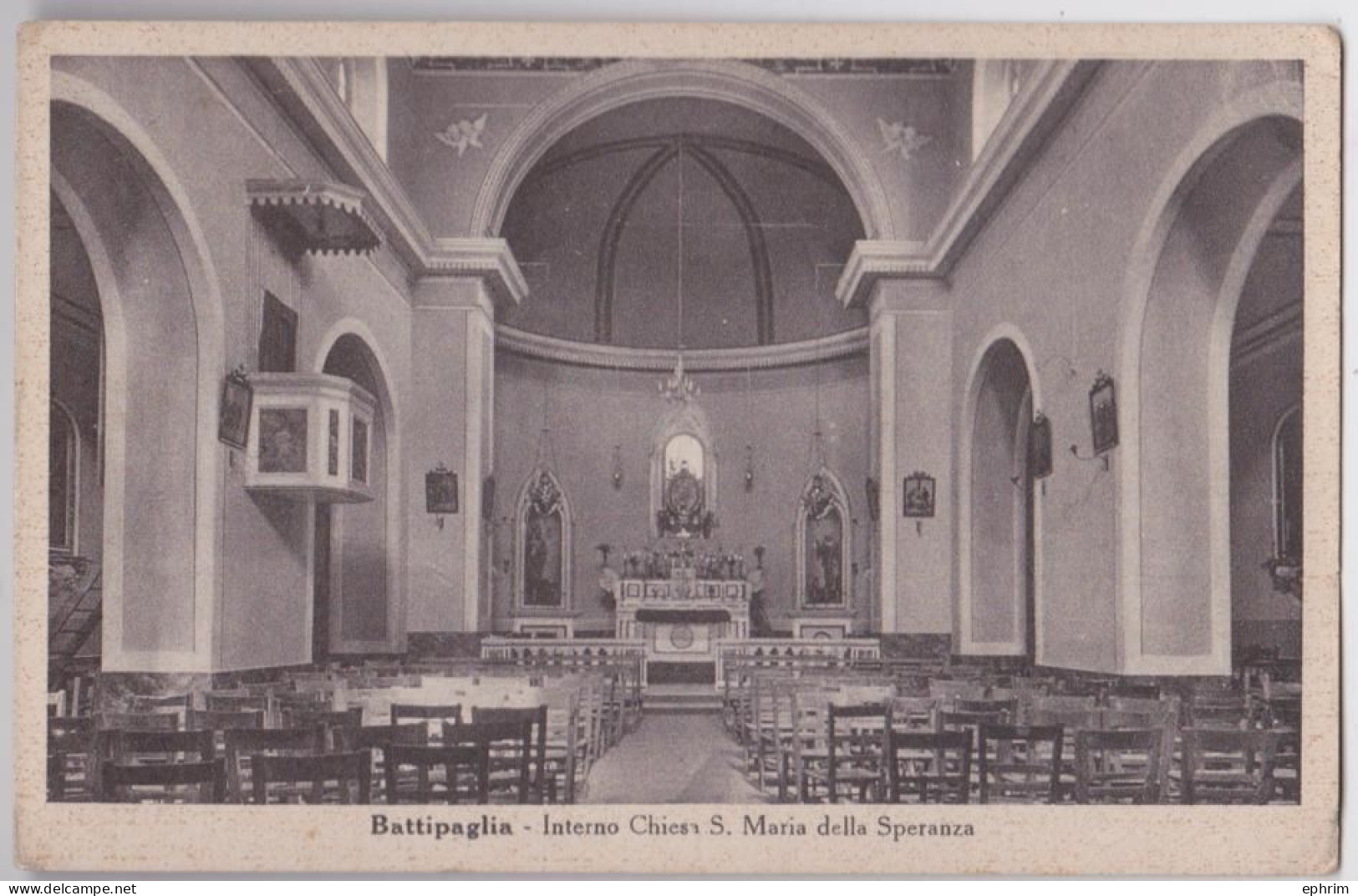 Battipaglia Interno Chiesa S. Maria Della Speranza Ediz. Franco Contegiacomo - Battipaglia
