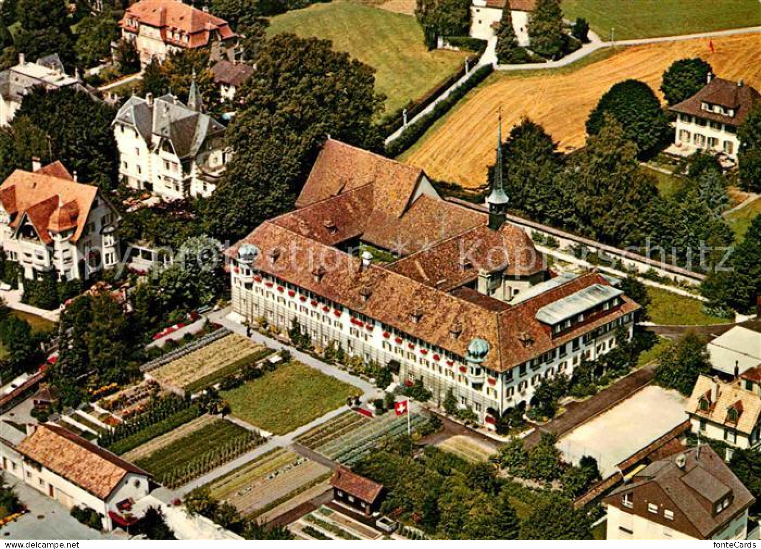 12812267 Solothurn Kapuzinerkloster Fliegeraufnahme Solothurn - Autres & Non Classés