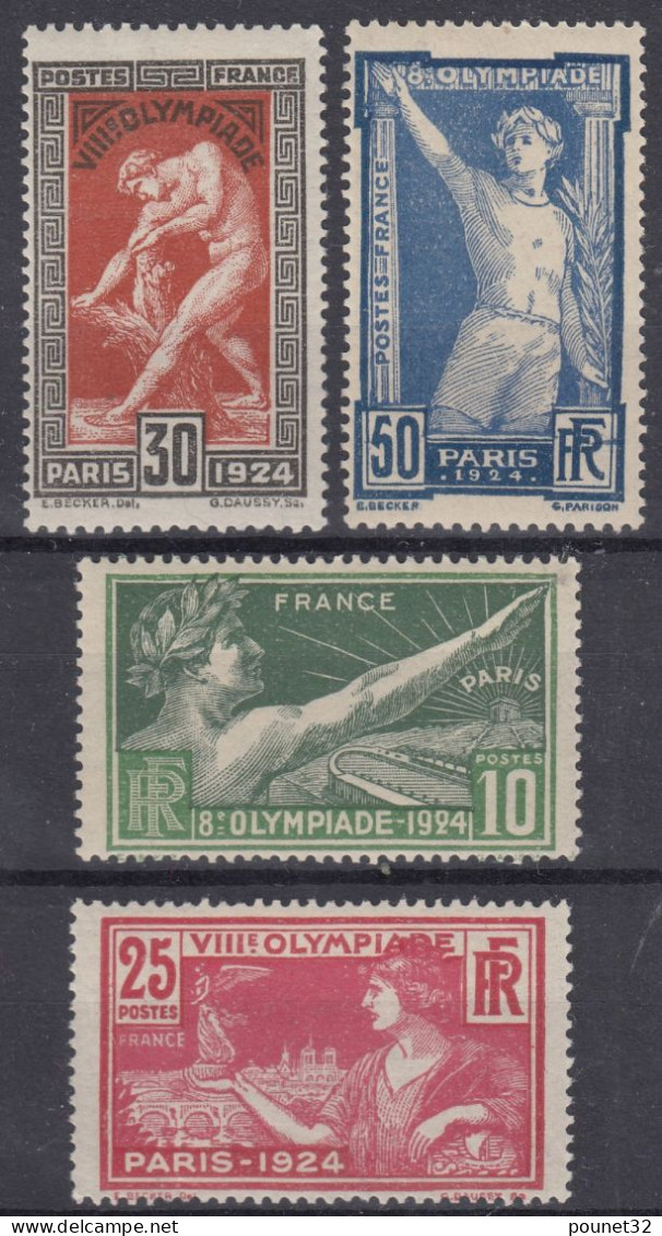 FRANCE JEUX OLYMPIQUES PARIS N° 183/186 NEUFS ** GOMME SANS CHARNIERE COTE 175 € - Nuovi