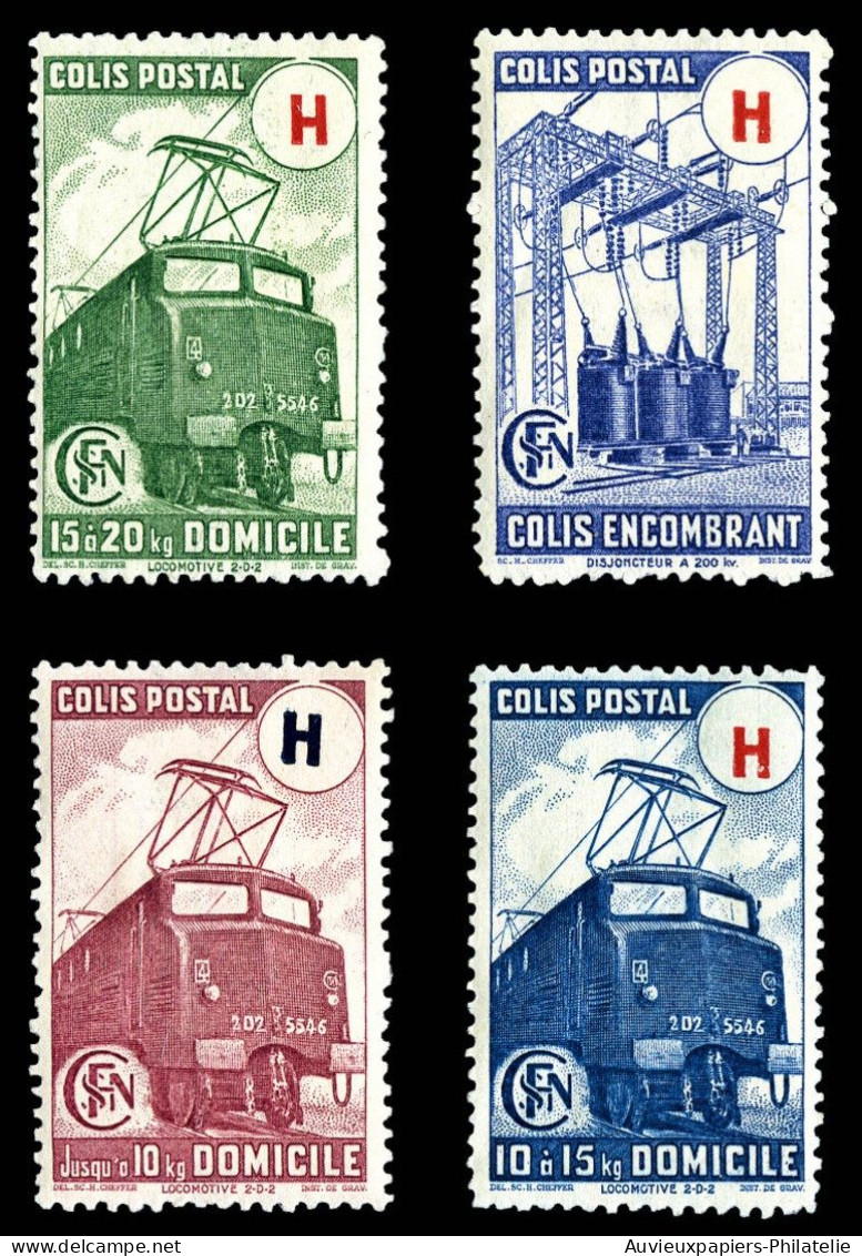 N°244/247, Non émis, Série Timbres De Prestation Complète, Les 4 Valeurs ** Signés Calves - Mint/Hinged