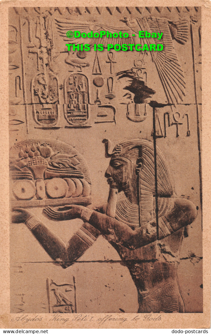 R359875 Abydos. King Seti I. Offering To Gods. Gaddis And Seif. Serie 106. Nr. 9 - World