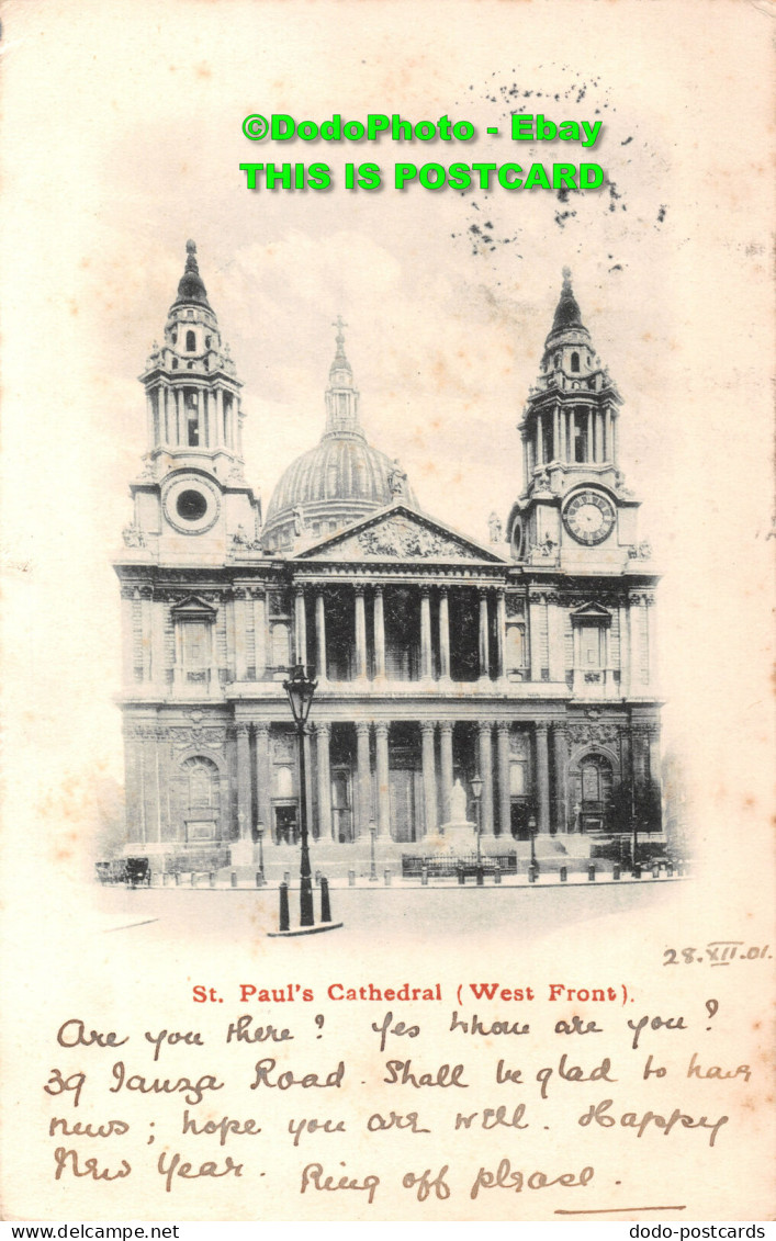 R359877 St. Paul Cathedral. West Front. 1901 - World