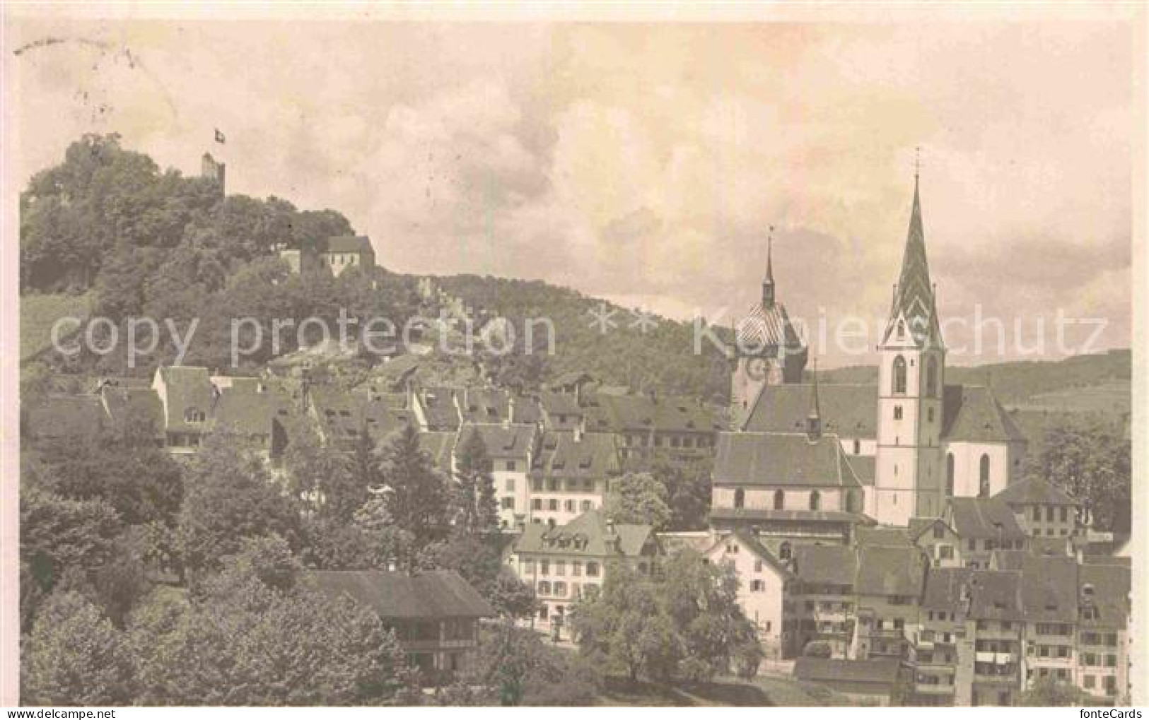 12809109 Baden AG Kirche Und Burg Baden AG - Autres & Non Classés