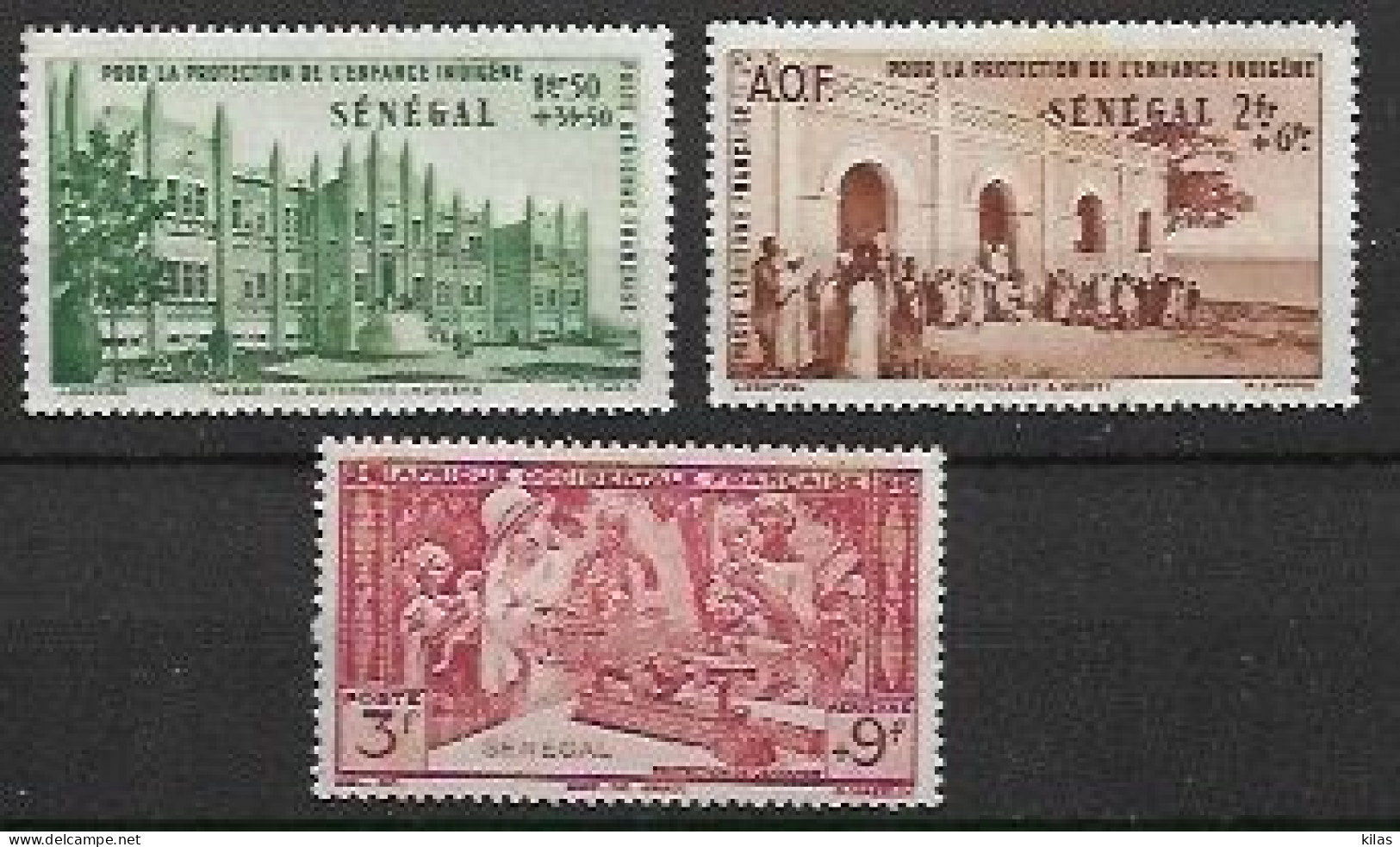 SENEGAL 1942 Protection De L'Enfance Indigène & Quinzaine Impériale (PEIQI) MNH - 1942 Protection De L'Enfance Indigène & Quinzaine Impériale (PEIQI)