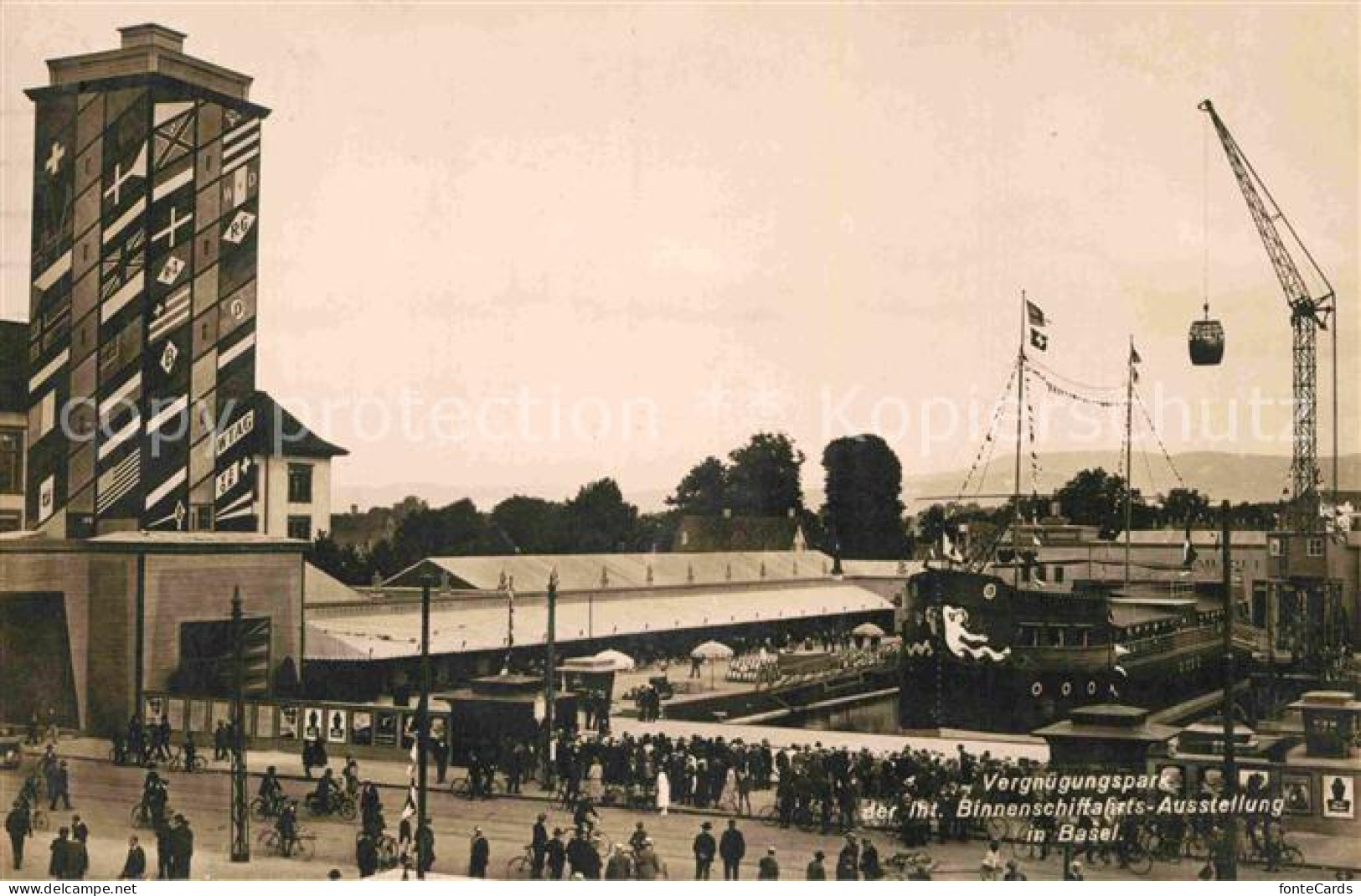 12805877 Basel BS Vergnuegungspark Internationale Binnenschifffahrts-Ausstellung - Autres & Non Classés