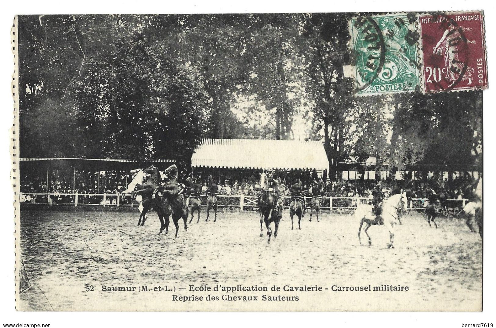 49  Saumur -ecole D'application De Cavalerie - Carrousel Militaire  Reprise Des Chevaux Sauteurs - Saumur