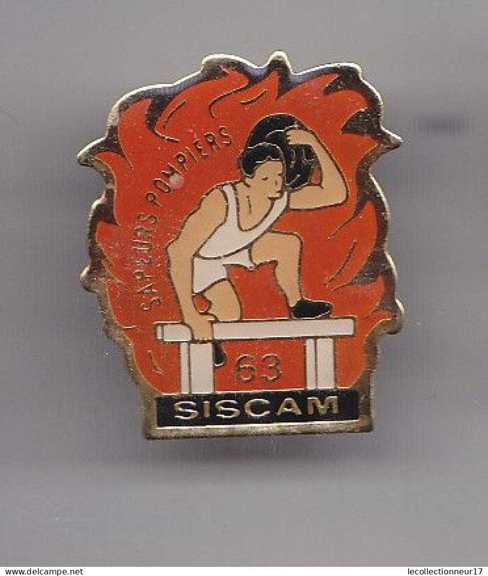 Pin's Sapeurs Pompiers Siscam Réf 6315 - Brandweerman