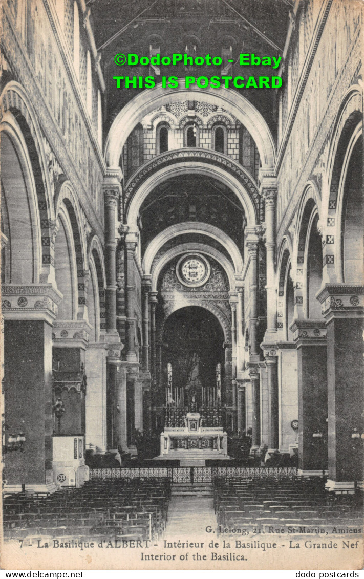 R359923 La Basilique D Albert. Interior Of The Basilica. G. Lelong - World