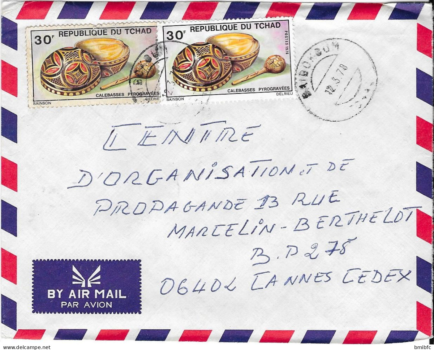 Sur Lettre Par Avion 1978 - Tchad (1960-...)