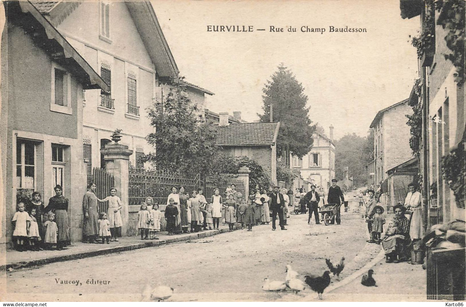 Eurville * Rue Du Champ Baudesson * Villageois - Autres & Non Classés