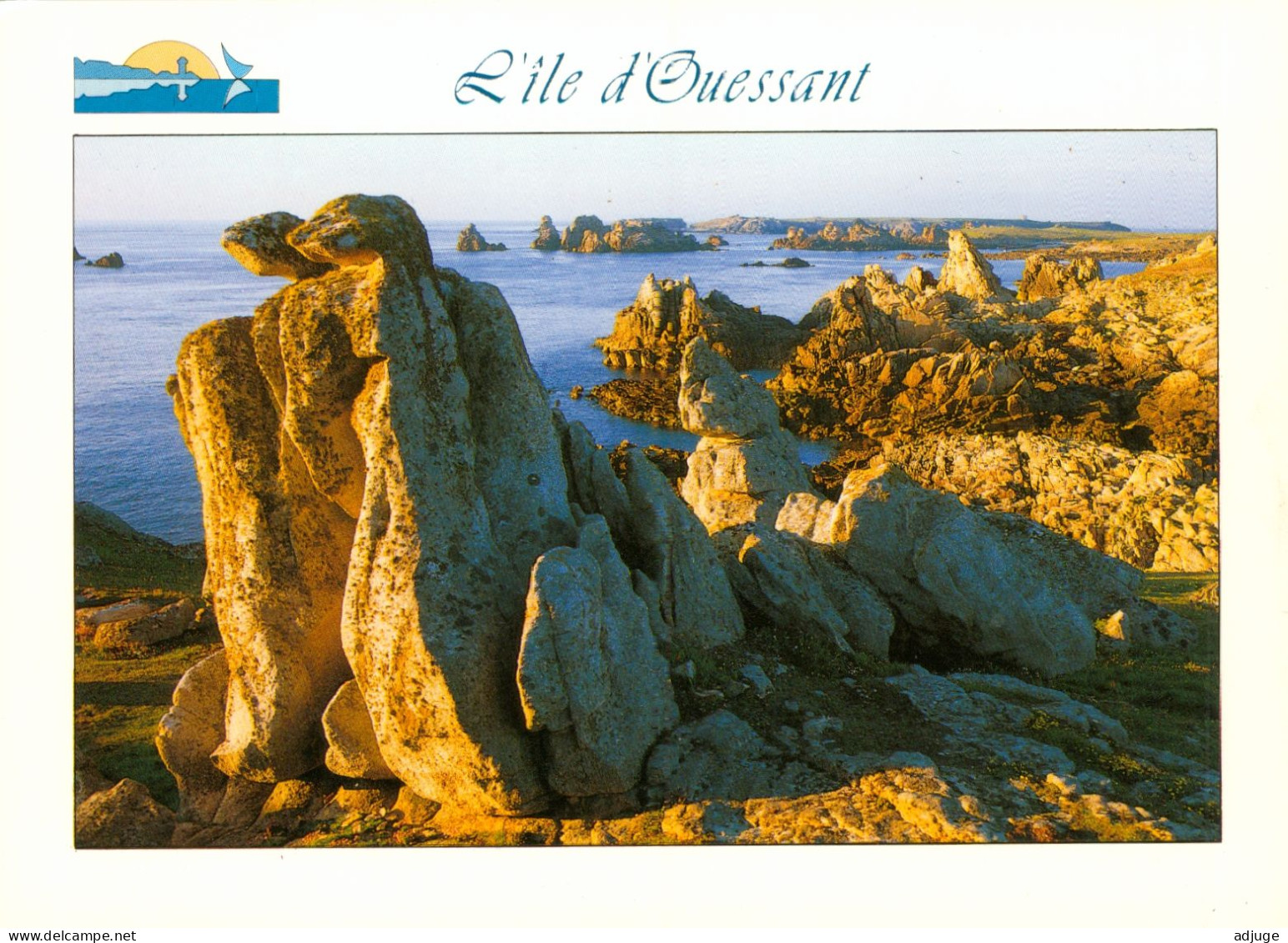 CPM-29- L'ile D'OUESSANT  Calme Plat Sur La Côte Nord* Photo D'Art Daniel SORET** TBE**2 Scans - Ouessant