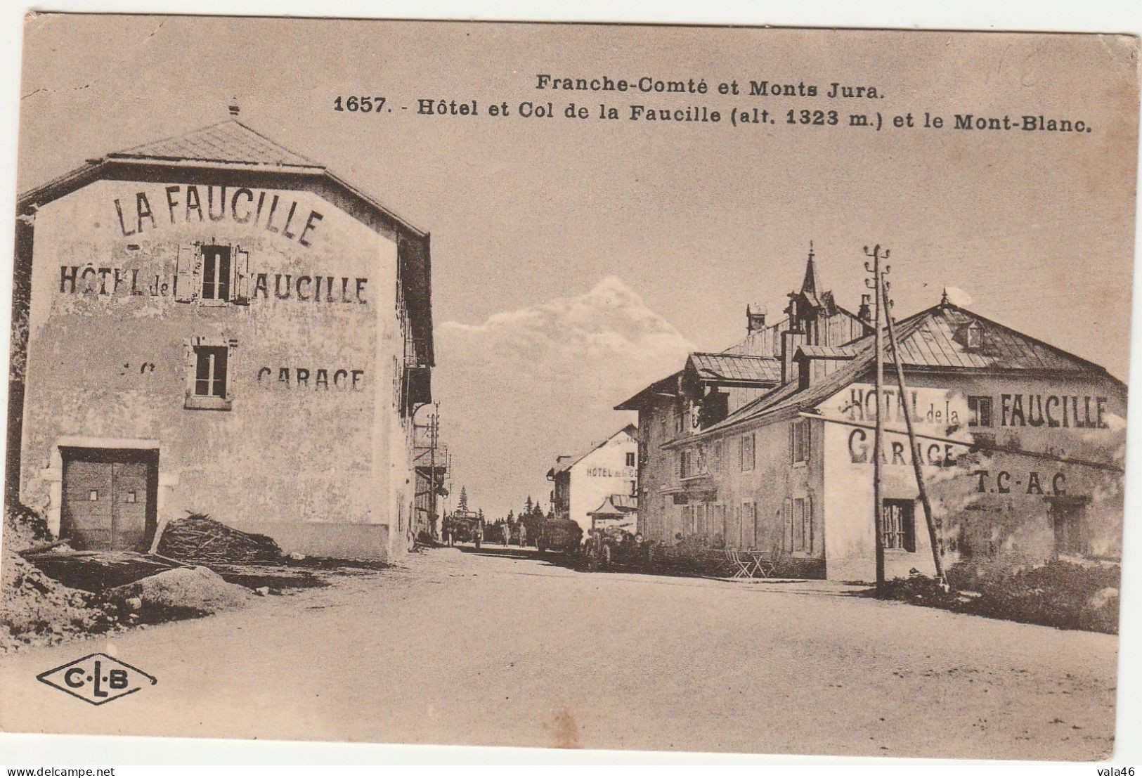 COL DE LA FAUCILLE  HOTEL   39  JURA      BELLE CPA SEPIA - Andere & Zonder Classificatie