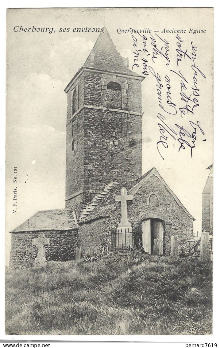 50  Cherbourg , Ses Environs - Querqueville - Ancienne Eglise - Andere & Zonder Classificatie