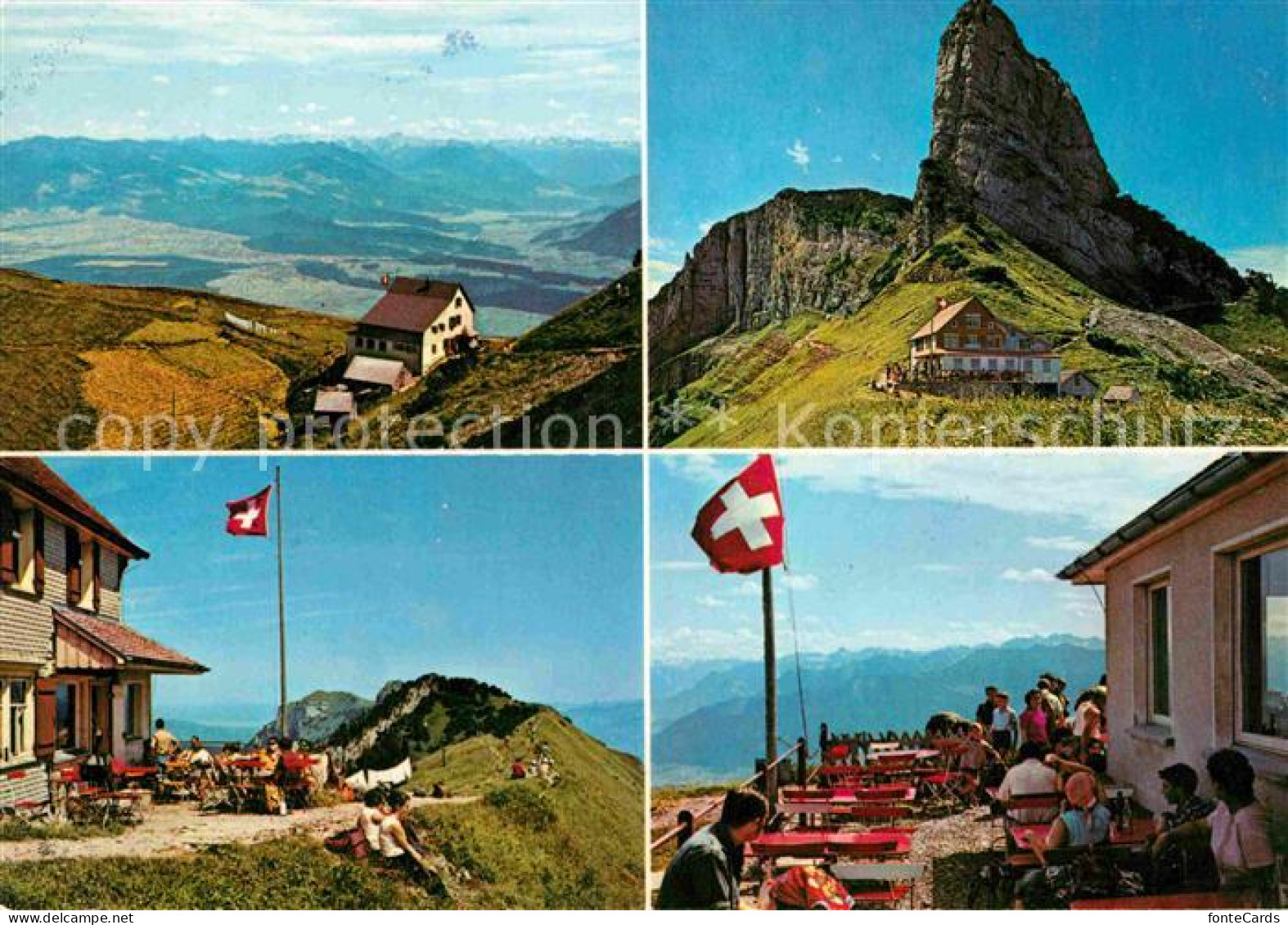 12793557 Fruemsen Berggasthaus Staubern Sonnenterrasse Fernsicht Alpenpanorama F - Autres & Non Classés