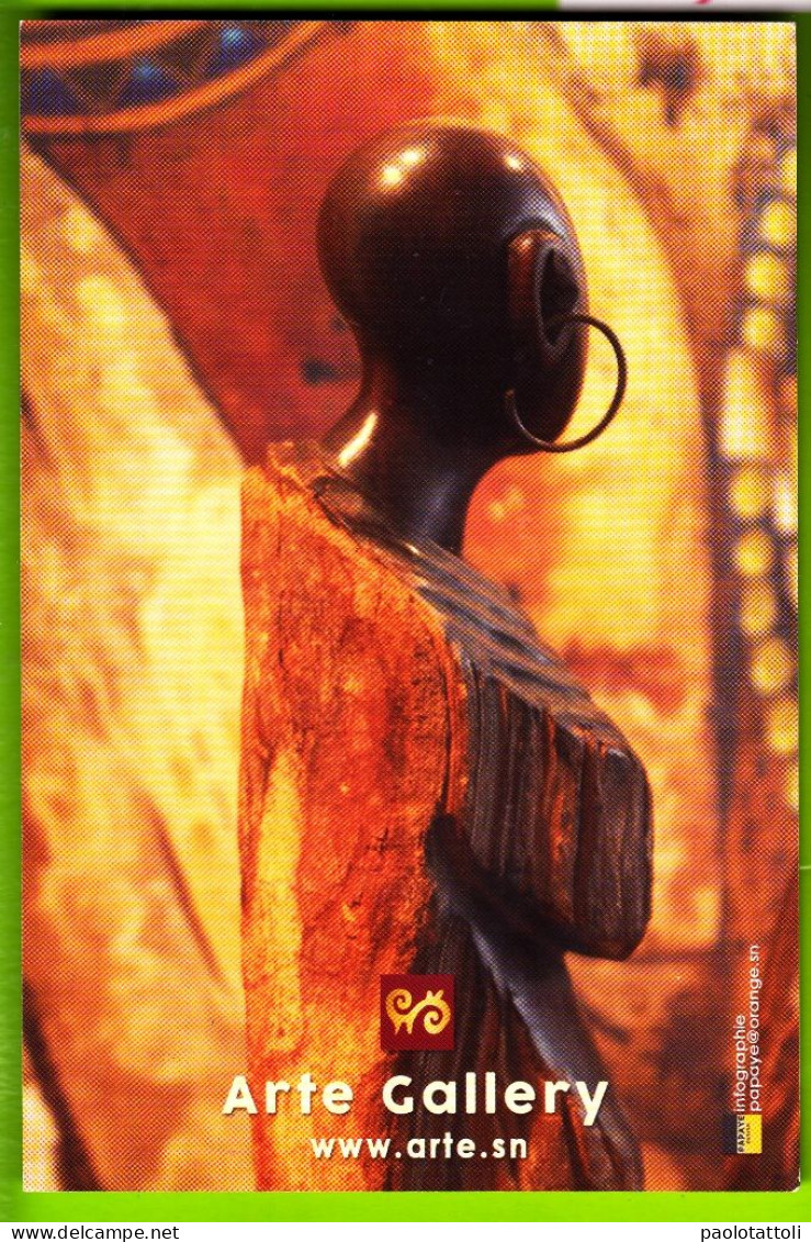 Advertising Card Board- Galerie Arte- Art Africain Contemporain , Dakar- Senegal. Postcard's Sizes. - Publicités