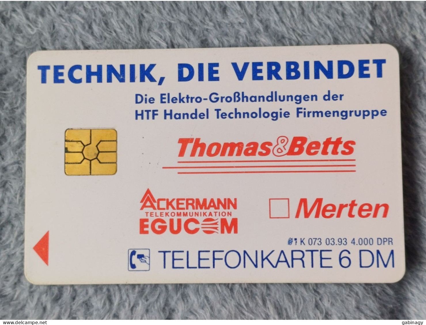 GERMANY-1215 - K 0073 - Thomas & Betts – Elektrogroßhandel - 4.000ex. - K-Reeksen : Reeks Klanten