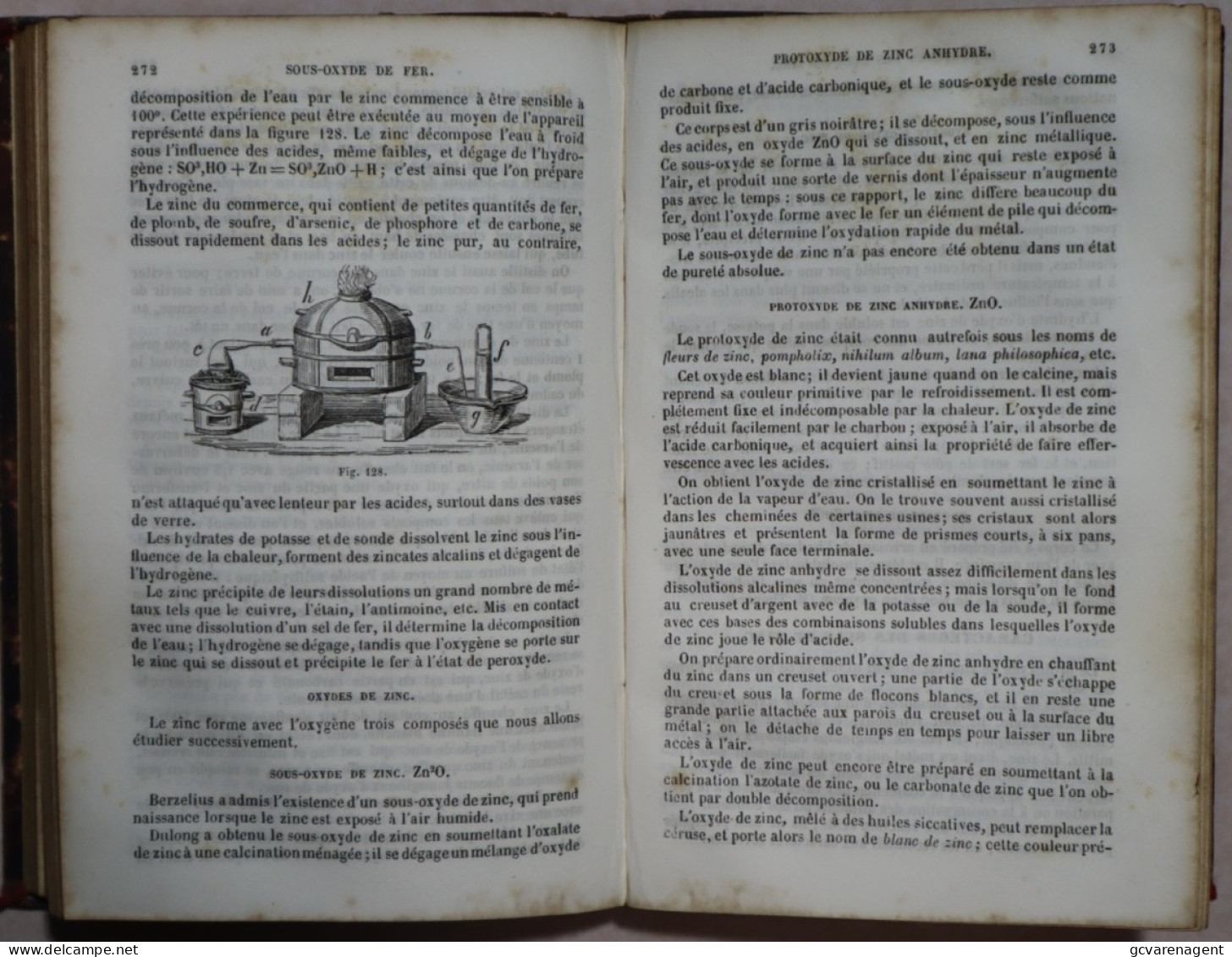 ABREGE DE CHIMIE 1859 PARTIE II. METAUX ET METALLURGIE = REDELIJKE STAAT = 464 PAGES  180 X 120 MM  ZIE AFBEELDINGEN - 1801-1900