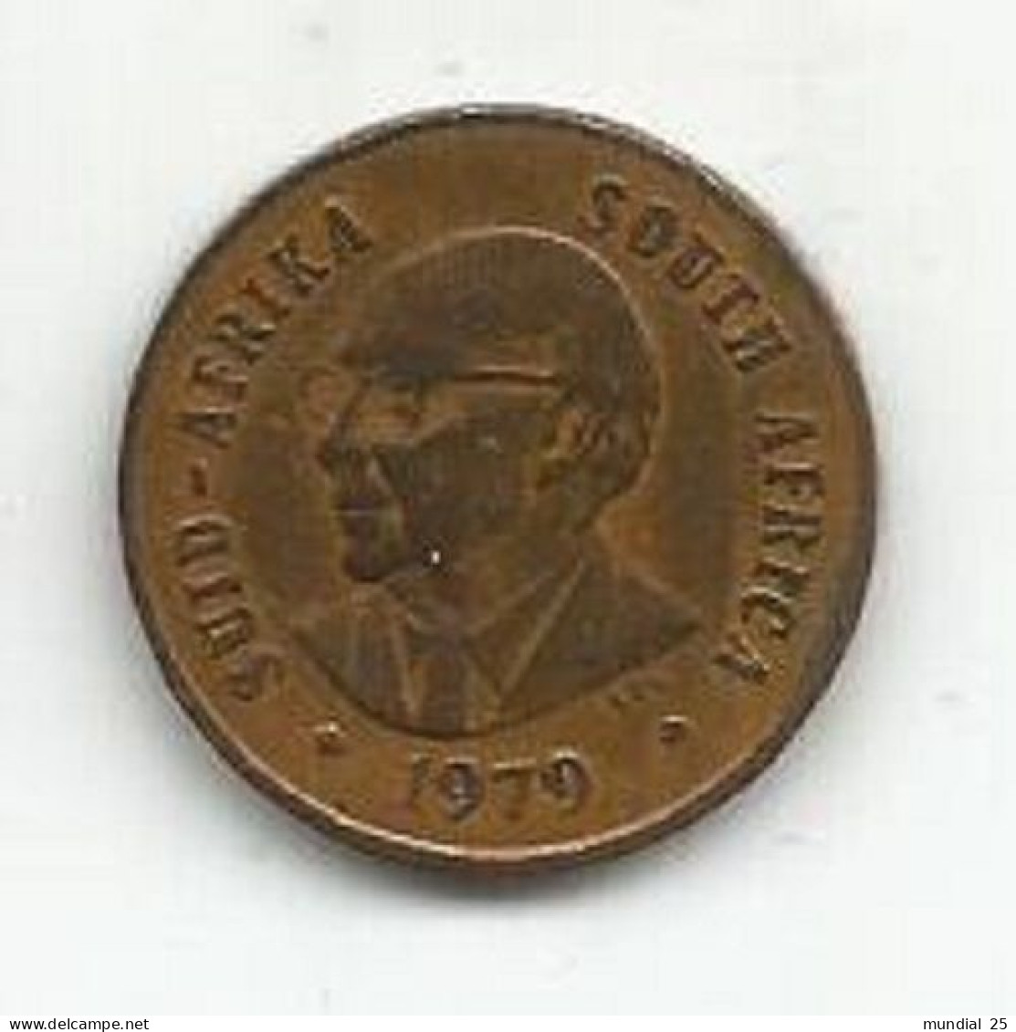 SOUTH AFRICA 1 CENT 1979 - HEAD OF PRESIDENT DIEDERICHS - Zuid-Afrika