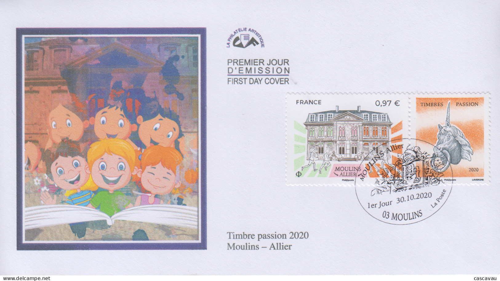 Enveloppe   FDC  1er   Jour     FRANCE    Timbre  Passion    MOULINS   Allier    2020 - 2020-…