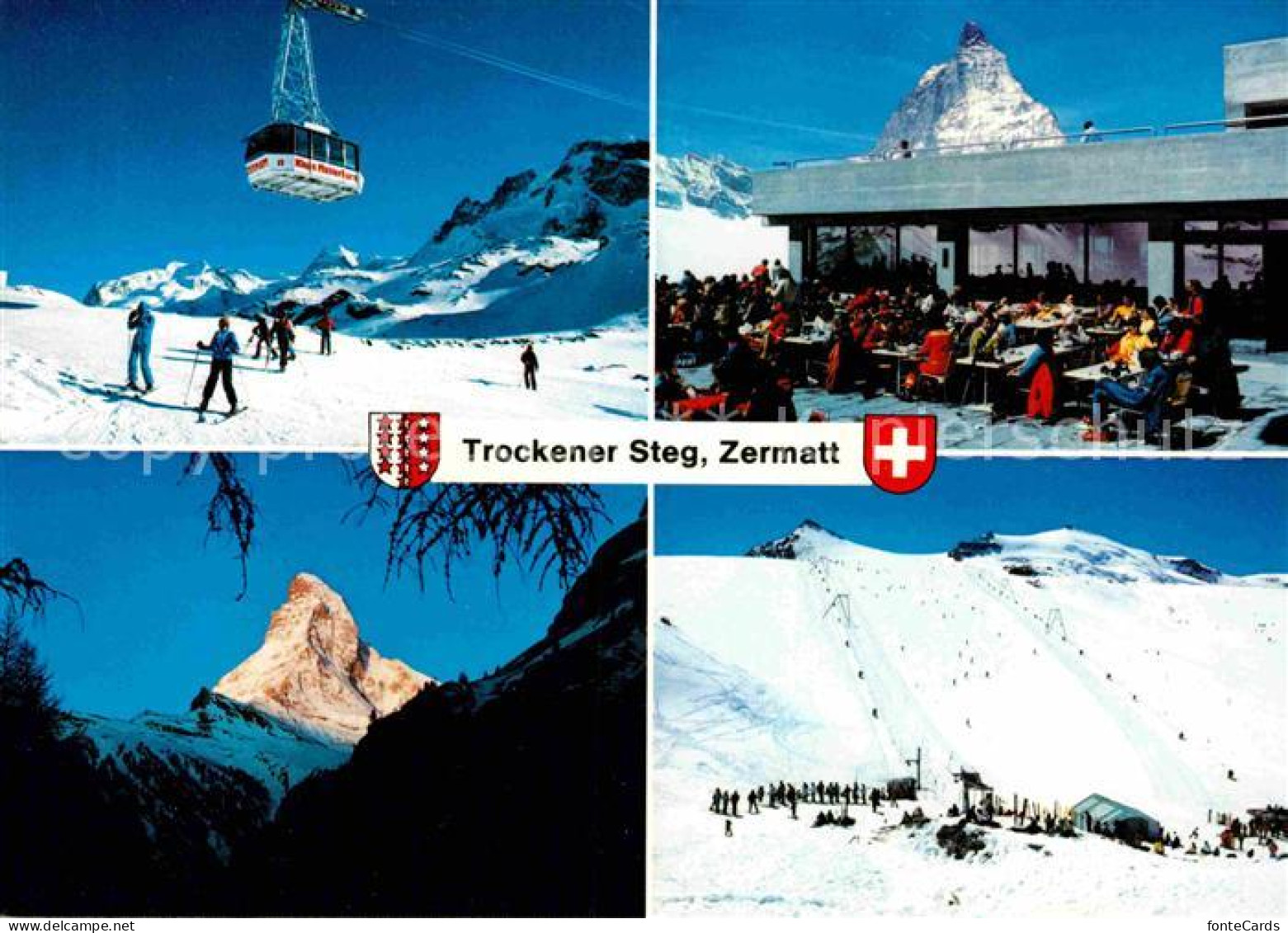 12786037 Zermatt VS Skigebiet Trockener Steg Theodul Breithorn Matterhorn Bergre - Other & Unclassified