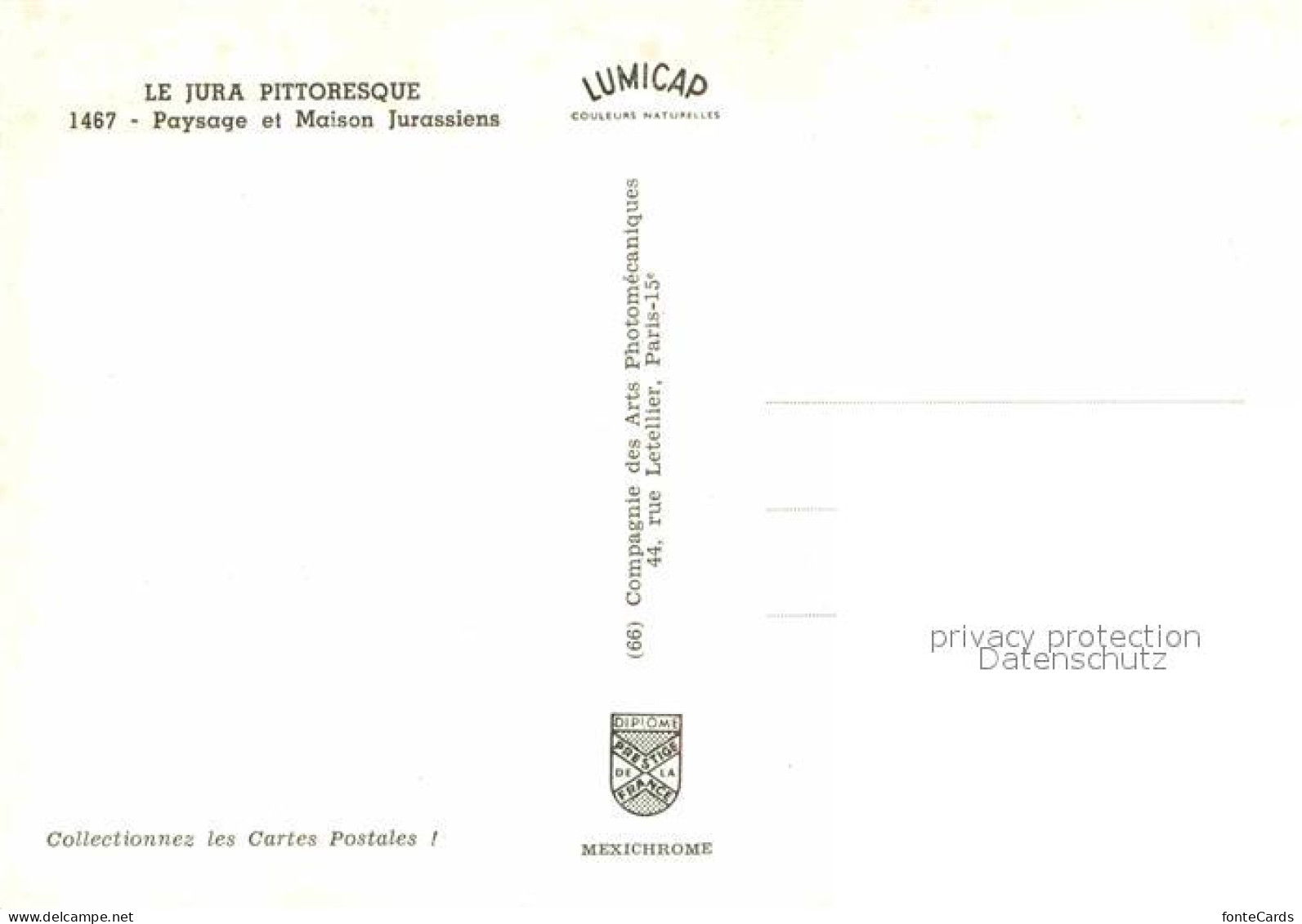 12783229 Neuenburg NE Paysage Et Maison Jurassiens Collection Le Jura Pittoresqu - Andere & Zonder Classificatie