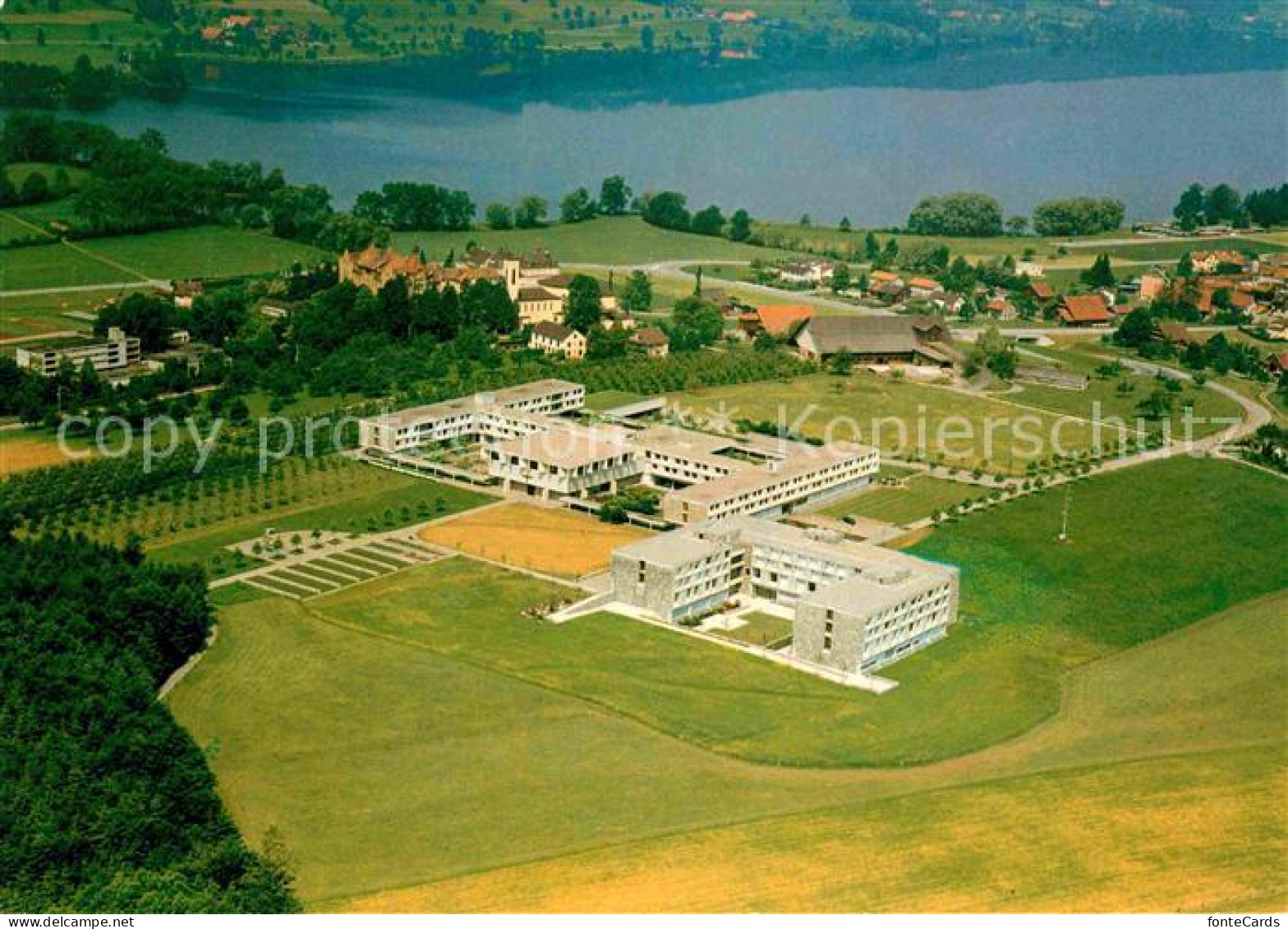 12781899 Baldegg LU Kloster Und Schule Baldeggersee Fliegeraufnahme Baldegg - Altri & Non Classificati