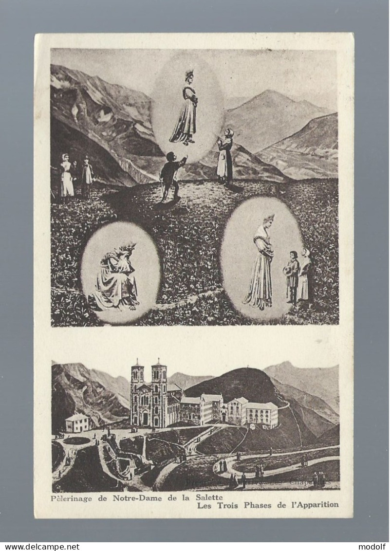 CPA - 38 - Pèlerinage De Notre-Dame De La Salette - Les Trois Phases De L'Apparition - Circulée - La Salette