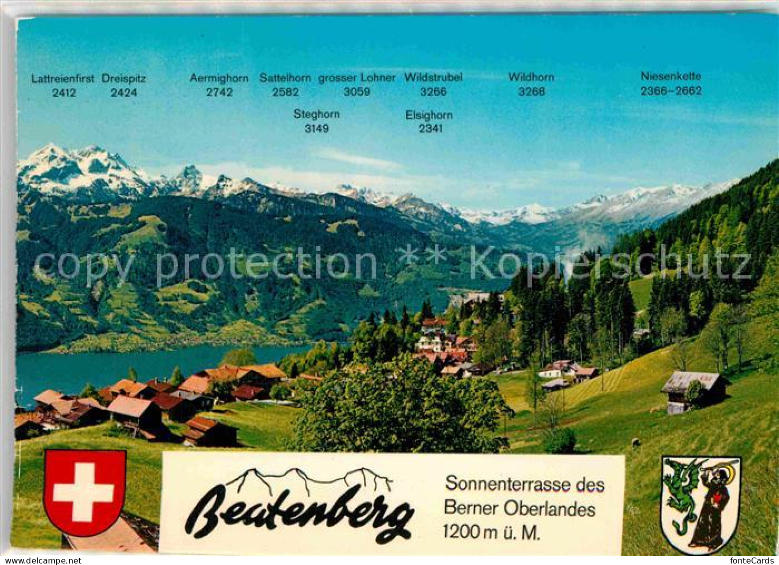 12780559 Beatenberg Panorama Mit Berner Alpen Beatenberg - Altri & Non Classificati