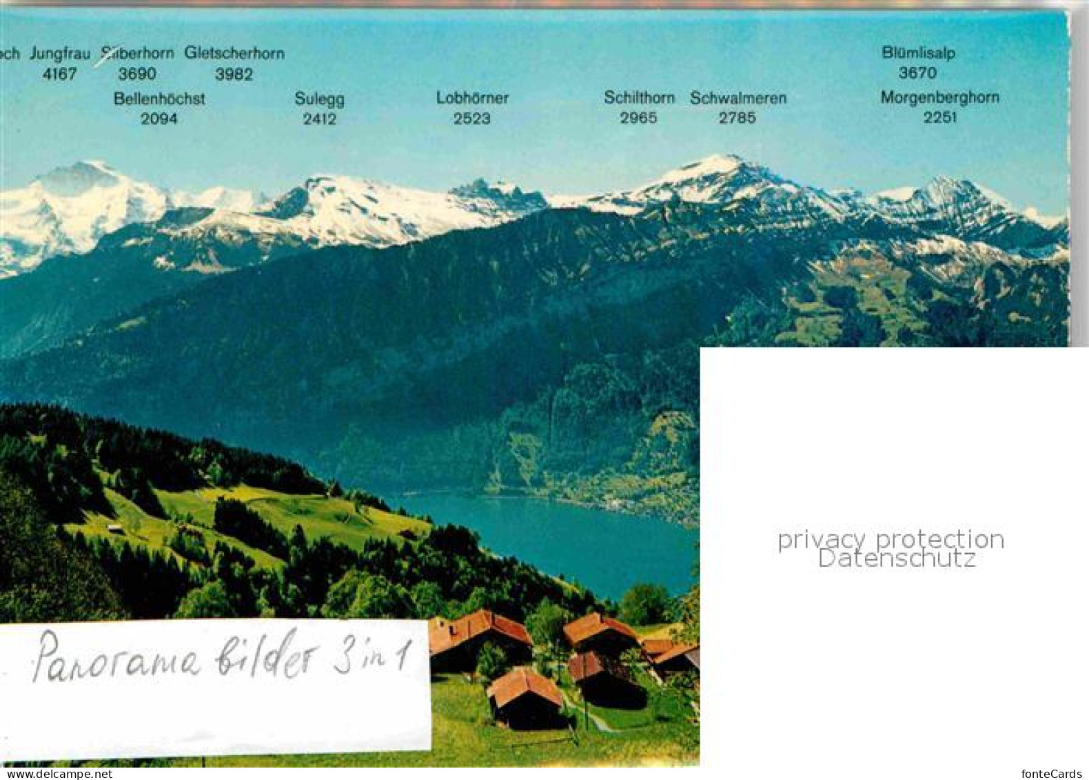 12780559 Beatenberg Panorama Mit Berner Alpen Beatenberg - Altri & Non Classificati