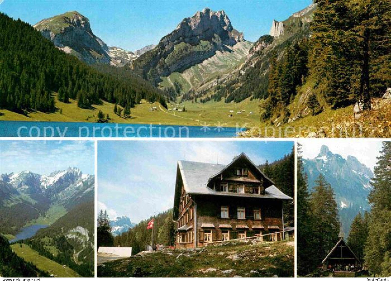 12780427 Plattenboedeli Bruelisau Berggasthaus Zum Saemtisersee Appenzeller Alpe - Altri & Non Classificati