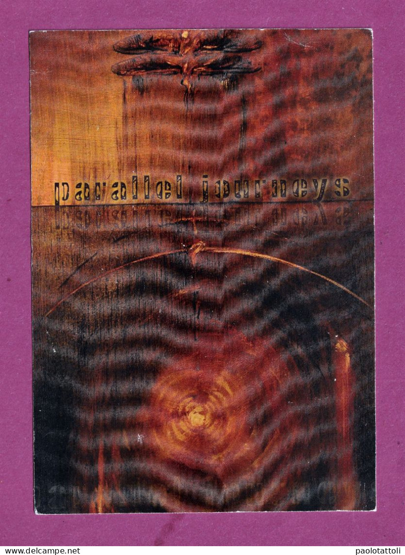 Advertising Cardboard. Parallel Journeis. Painting By Laura Crow. Expressive Arts Institute, San Diego, 14.12.2002- - Sonstige & Ohne Zuordnung