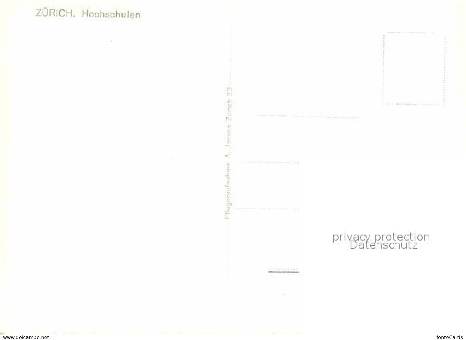 12780257 Zuerich ZH Hochschulen Fliegeraufnahme Zuerich - Altri & Non Classificati