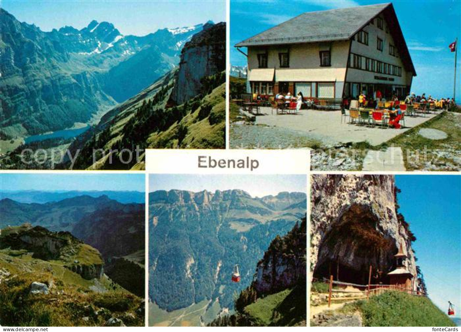 12780207 Appenzell IR Seealpsee Altmann Saentis Appenzeller Alpen Berggasthaus E - Andere & Zonder Classificatie