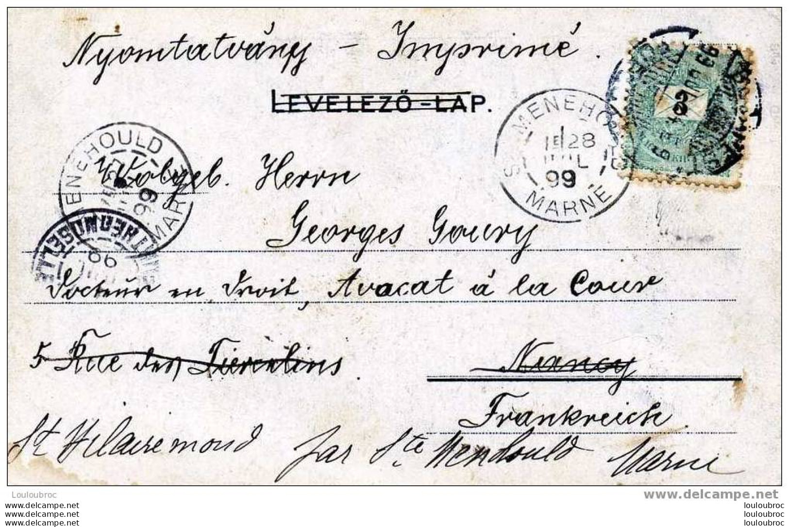 PARTITION KUN LASZLO BUDAPEST 1899 LANYOK LANYOK A FALUBA - Ungarn